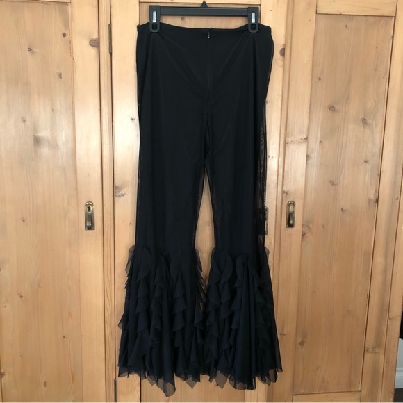 JS Collections Womens Pants Bell Bottom Lace 10 - Picture 2 of 5